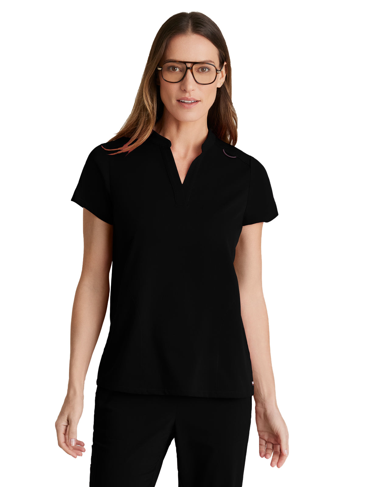 Women's 2 Pocket Banded Collar Avery Top