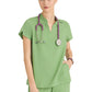 Women's Two-Pocket Avery Scrub Top - GRST230 - Sweet Basil