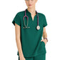 Women's Two-Pocket Avery Scrub Top - GRST230 - Hunter Green