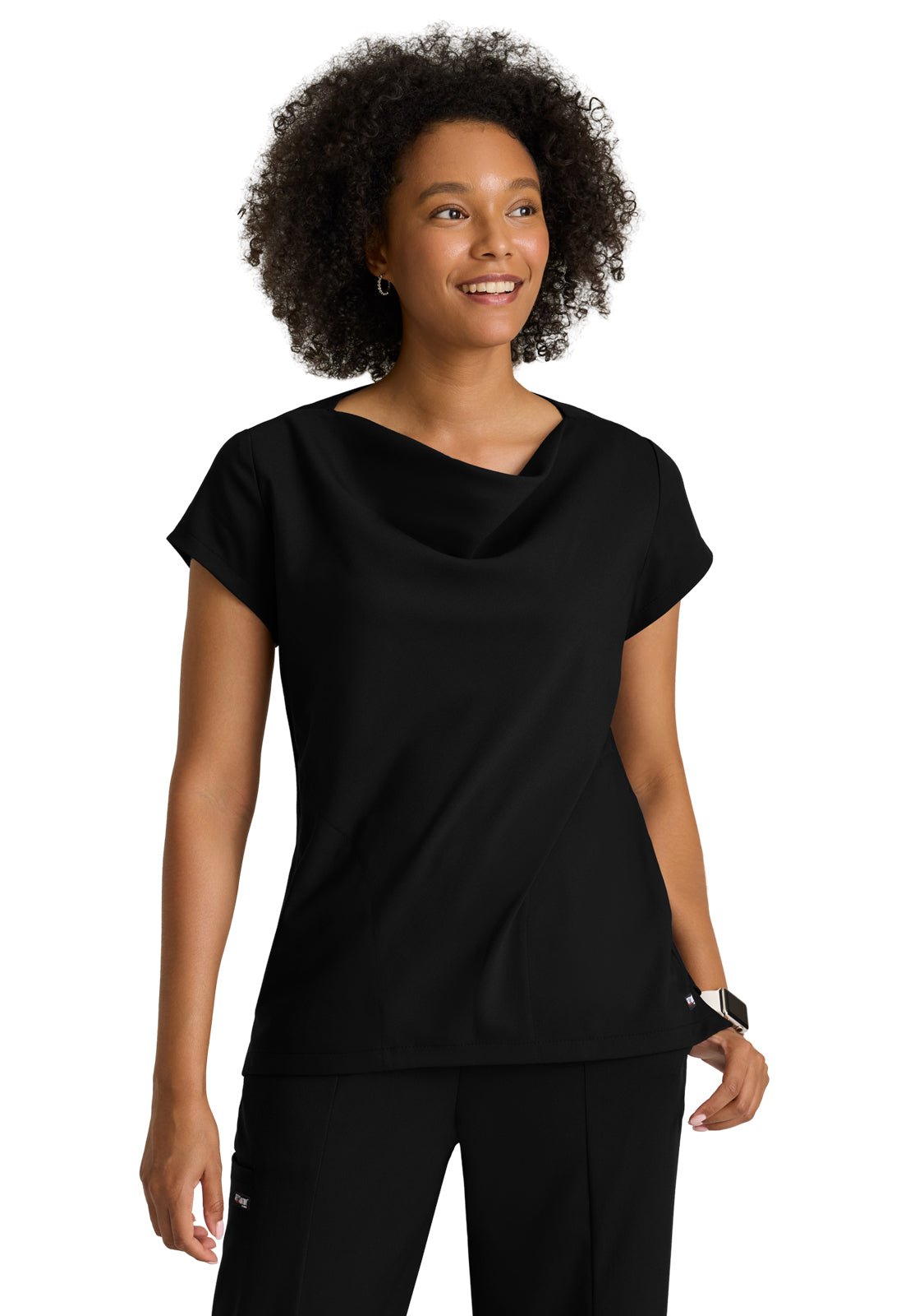 Two Pocket Cowl Neck Marisol Scrub Top