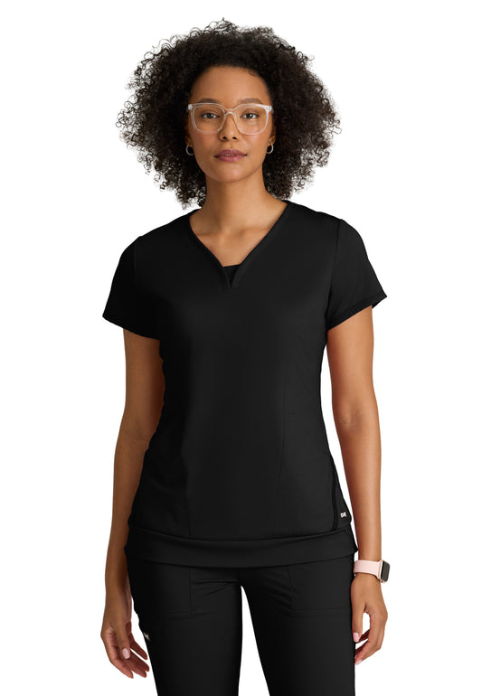 Two Pocket V-Neck Motivate Scrub Top