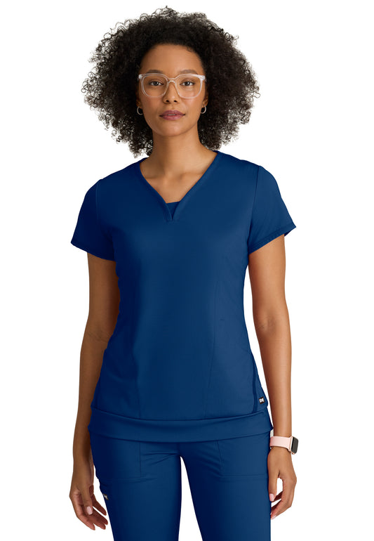 Two Pocket V-Neck Motivate Scrub Top