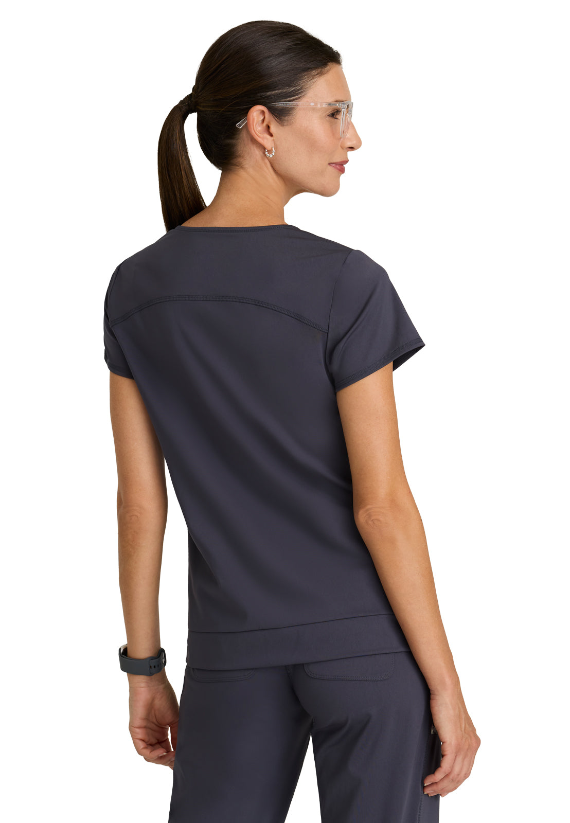 Two Pocket V-Neck Motivate Scrub Top