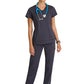 Two Pocket V-Neck Motivate Scrub Top