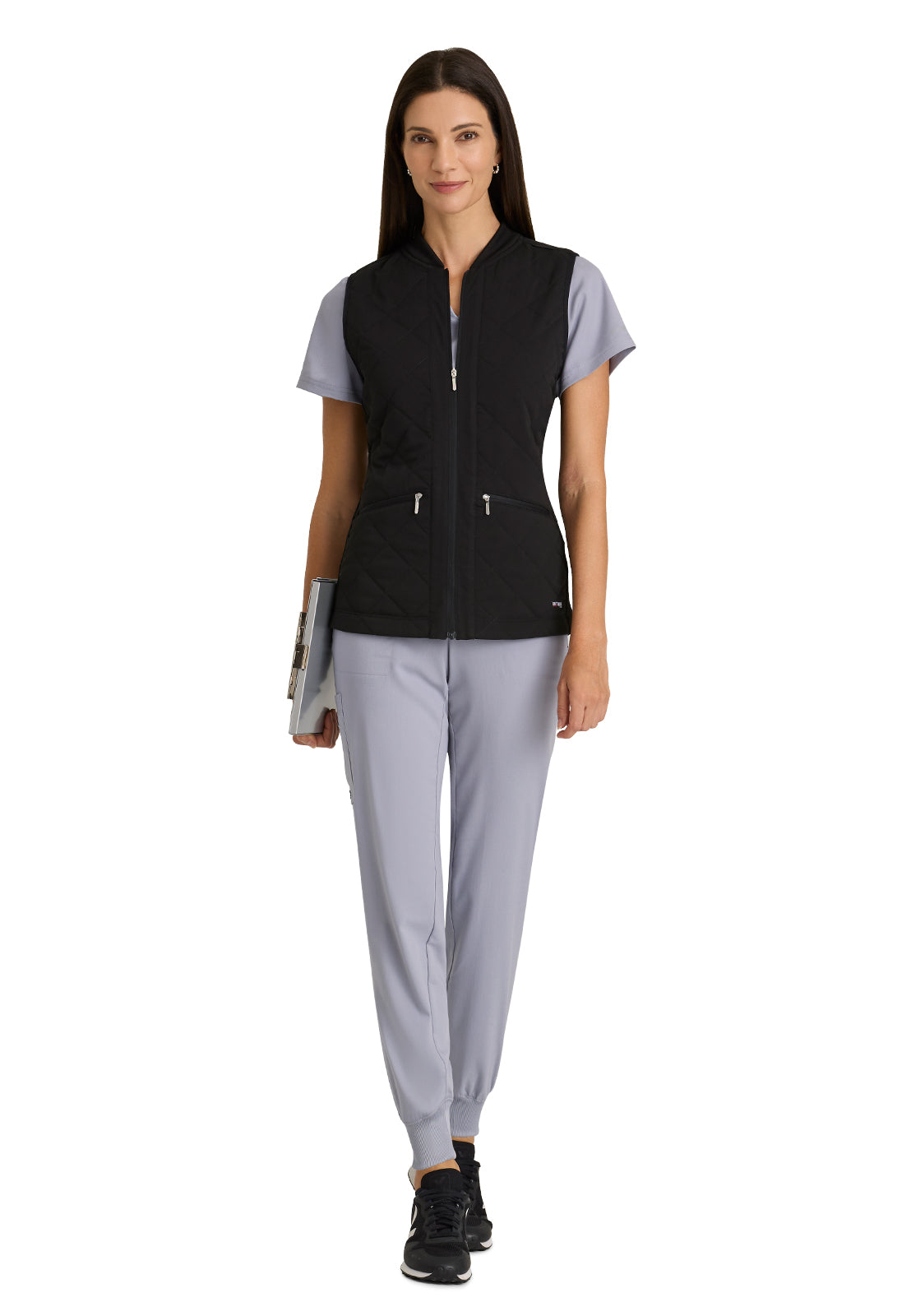 Women's Cristina 2-Pocket Quilted Scrub Vest