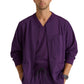 Men's Five-Pocket React Warm-Up Scrub Jacket - GRSW871 - Eggplant
