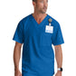 Men's Two-Pocket V-Neck Evan Scrub Top - GRT091 - New Royal