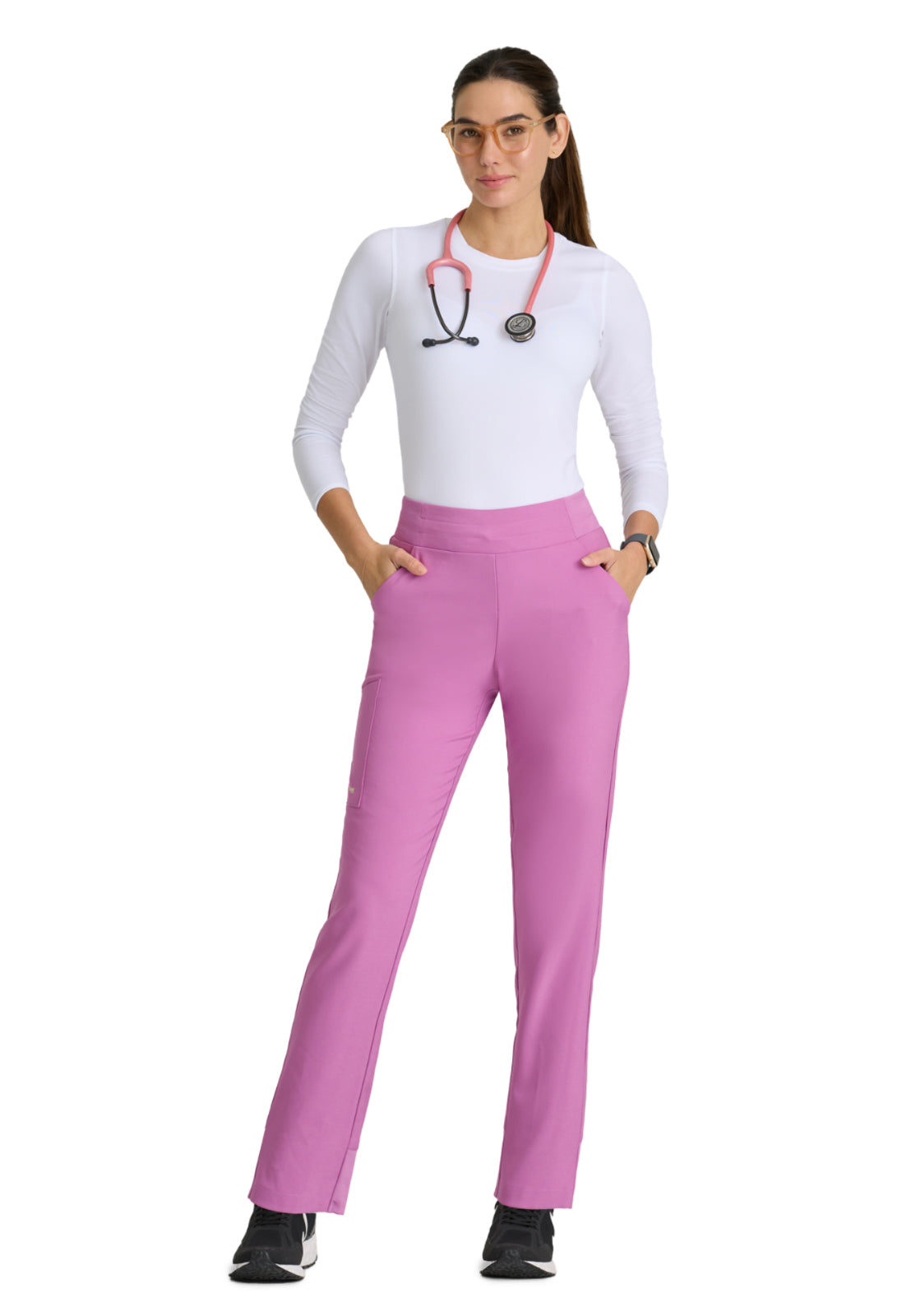 Women's 5 Pocket High Rise Tapered Leg Flight Scrub Pant