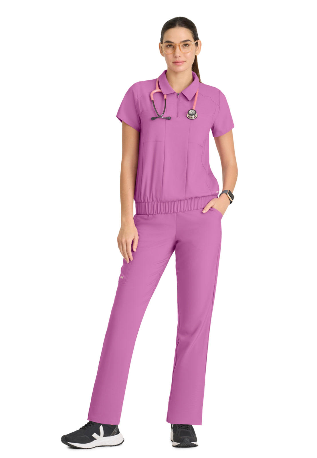 Women's 5 Pocket High Rise Tapered Leg Flight Scrub Pant