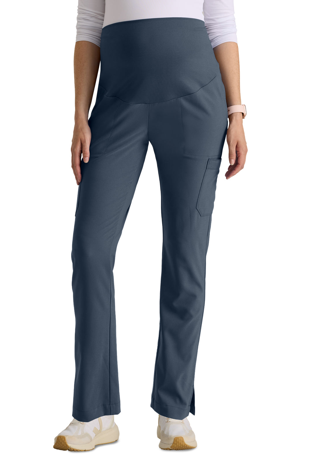 Six Pocket Jersey Knit Stretch Waistband Evolve Maternity Scrub Pant