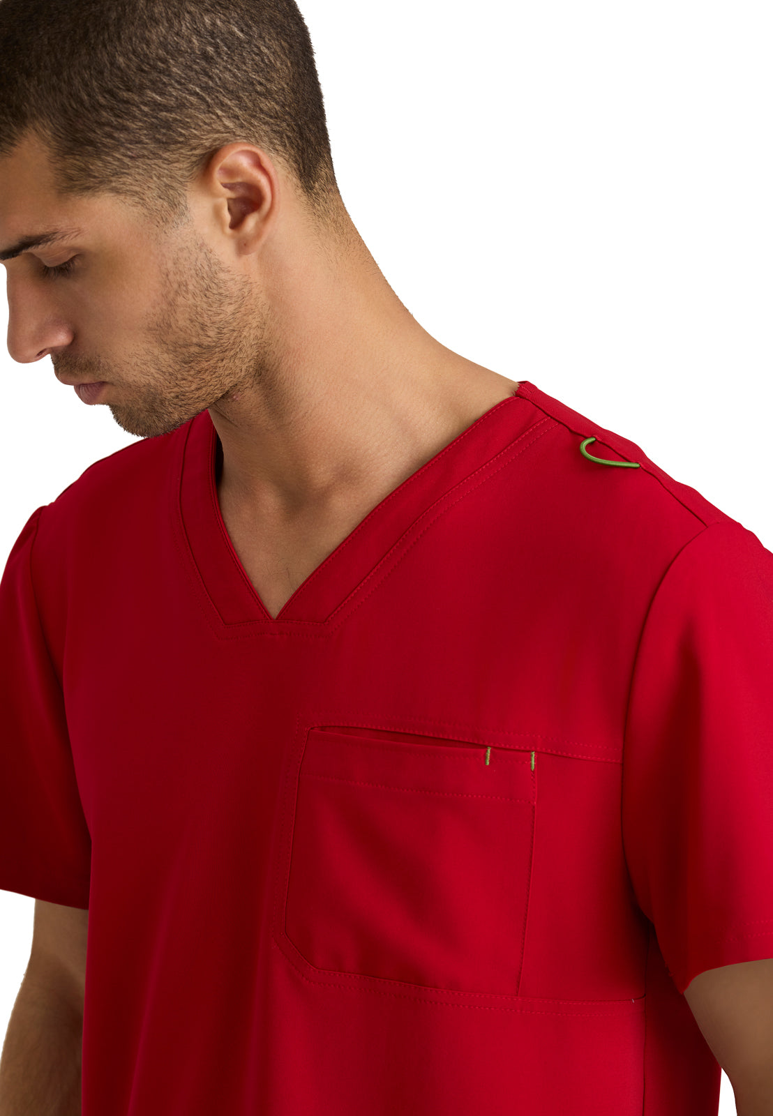 Men's Piped V-Neck Journey Scrub Top