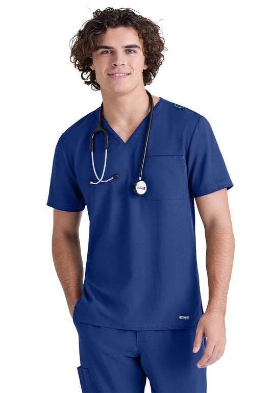 Men's Piped V-Neck Journey Scrub Top