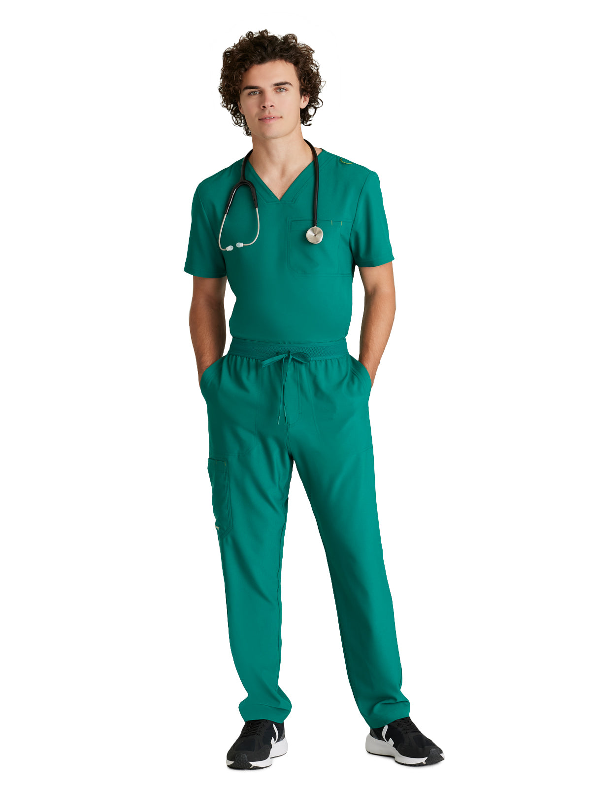 Men's Piped V-Neck Journey Scrub Top