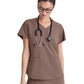 Women's Two-Pocket Piped V-Neck Rhythm Scrub Top