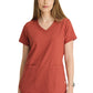 Women's Two-Pocket V-Neck Rhythm Scrub Top - GSST180 - Sedona Red