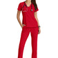 Women's Banded-V-Neck Sway Tuck-In Scrub Top