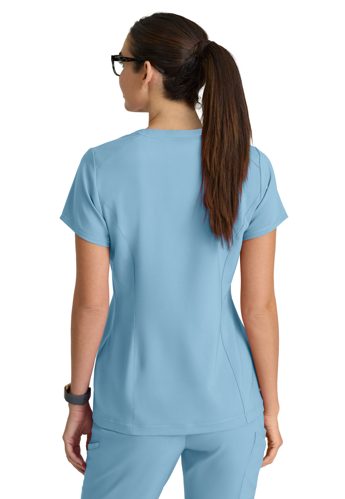 Women's Banded-V-Neck Sway Tuck-In Top