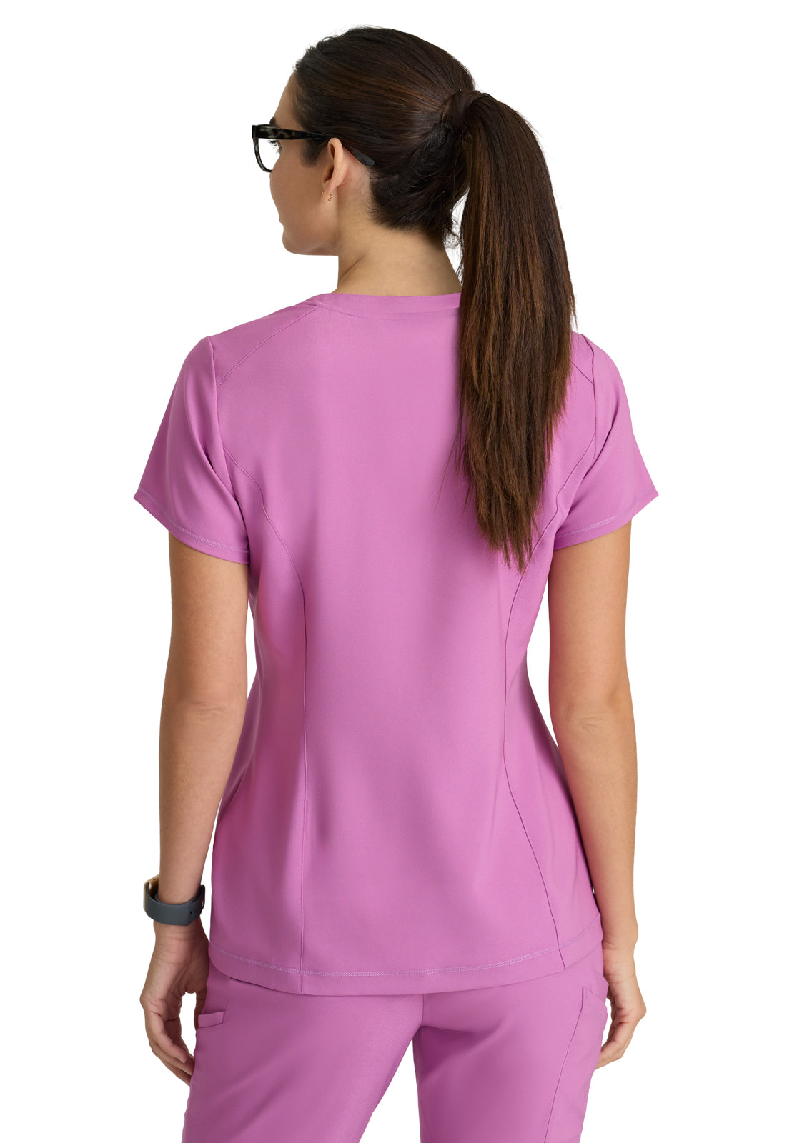 Women's Banded-V-Neck Sway Tuck-In Scrub Top