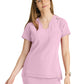 Women's One-Pocket Banded V-Neck Sway Scrub Top - GSST181 - Misty Pink