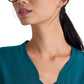 Women's Banded-V-Neck Sway Tuck-In Scrub Top