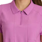 Women's 2 Pocket Zip Neck Banded Waist Perseverance Scrub Top