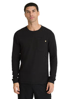 Men's One-Pocket Nomad Waffle Knit Top - GSST256 - Black