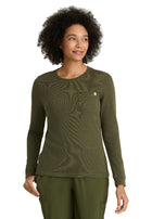 Women's One-Pocket Wanderlust Waffle Knit Top - GSST257 - Fern