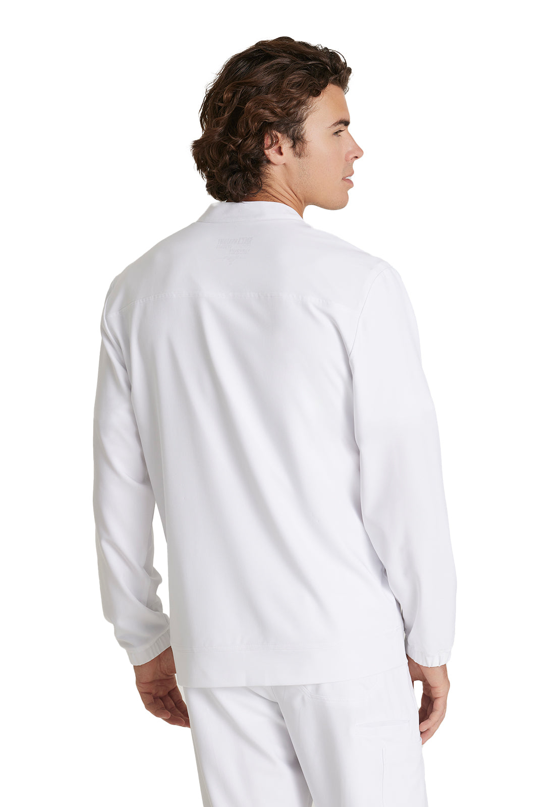 Men's Three-Pocket Banded Collar Cycle Scrub Jacket