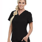 Women's One-Pocket Bree Tuck-In Scrub Top - GVST028 - Black