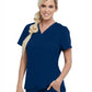 Women's One-Pocket Bree Tuck-In Scrub Top - GVST028 - Indigo (Navy)