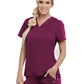Women's One-Pocket Bree Tuck-In Scrub Top - GVST028 - Wine