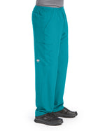 Men's Four-Pocket Zip-Fly Structure Scrub Pant - SK0215 - Teal