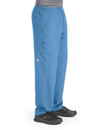 Men's Four-Pocket Zip-Fly Structure Scrub Pant - SK0215 - Ciel Blue