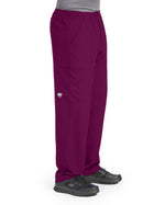 Men's Four-Pocket Zip-Fly Structure Scrub Pant - SK0215 - Wine