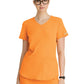 Women's Three-Pocket Curved V-Neck Breeze Scrub Top - SK101 - Bright Marigold