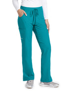 Women's Three-Pocket Fit & Flare Reliance Scrub Pant - SK201 - Teal