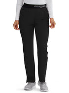 Women's Three-Pocket Straight Leg Breeze Scrub Pant - SK202 - Black