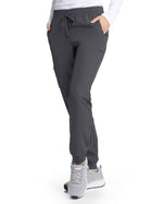 Women's Four-Pocket Low-Rise Theory Jogger Scrub Pant - SKP552 - Pewter