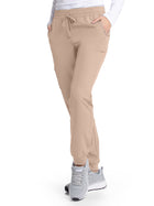 Women's Four-Pocket Low-Rise Theory Jogger Scrub Pant - SKP552 - New Khaki