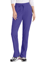 Women's Six-Pocket Tapered Leg Gamma Scrub Pant - SKP623 - New Grape