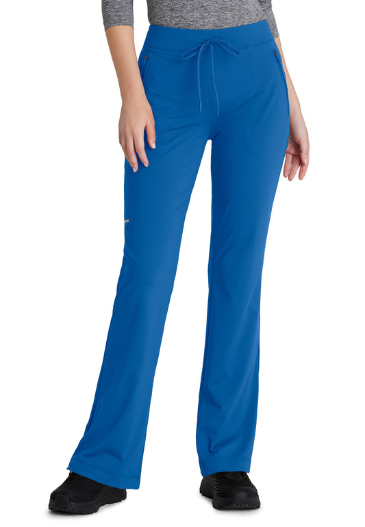 Women's Four-Pocket Fit & Flare Glide Scrub Pant - SKP656 - New Royal