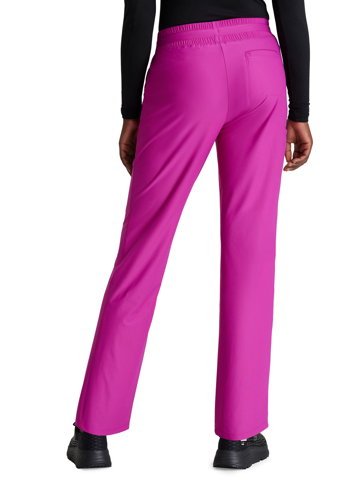 Women's Shirred Waistband Slim And Straight Reach Scrub Pant