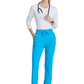 Women's Shirred Waistband Slim And Straight Reach Pant