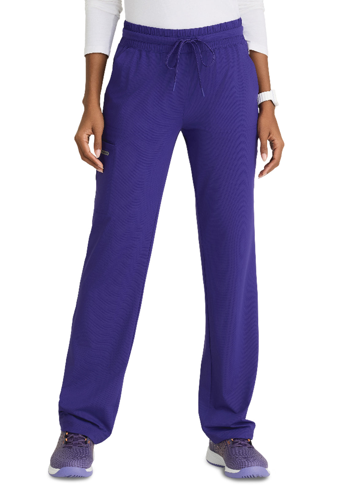 Women's Five-Pocket Shirred Waistband Reach Scrub Pant - SKP668 - Brilliance