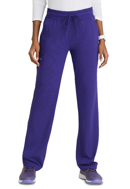 Women's Five-Pocket Shirred Waistband Reach Scrub Pant - SKP668 - Brilliance