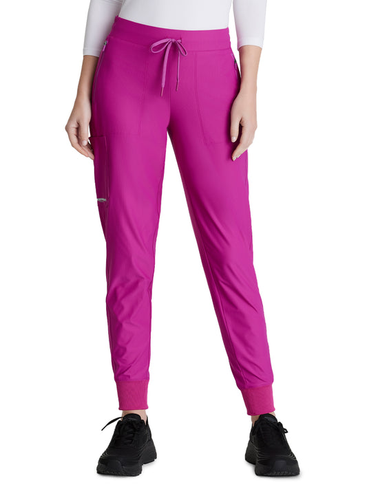 Women's 5 Pocket Ribbed Cuff Jogger Pace Scrub Pant