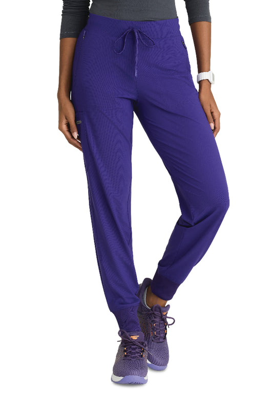 Women's Five-Pocket Ribbed Cuff Pace Jogger Scrub Pant - SKP669 - Brilliance
