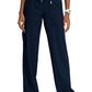 Women's Five-Pocket Wide Leg Scout Scrub Pant - SKP707 - Navy