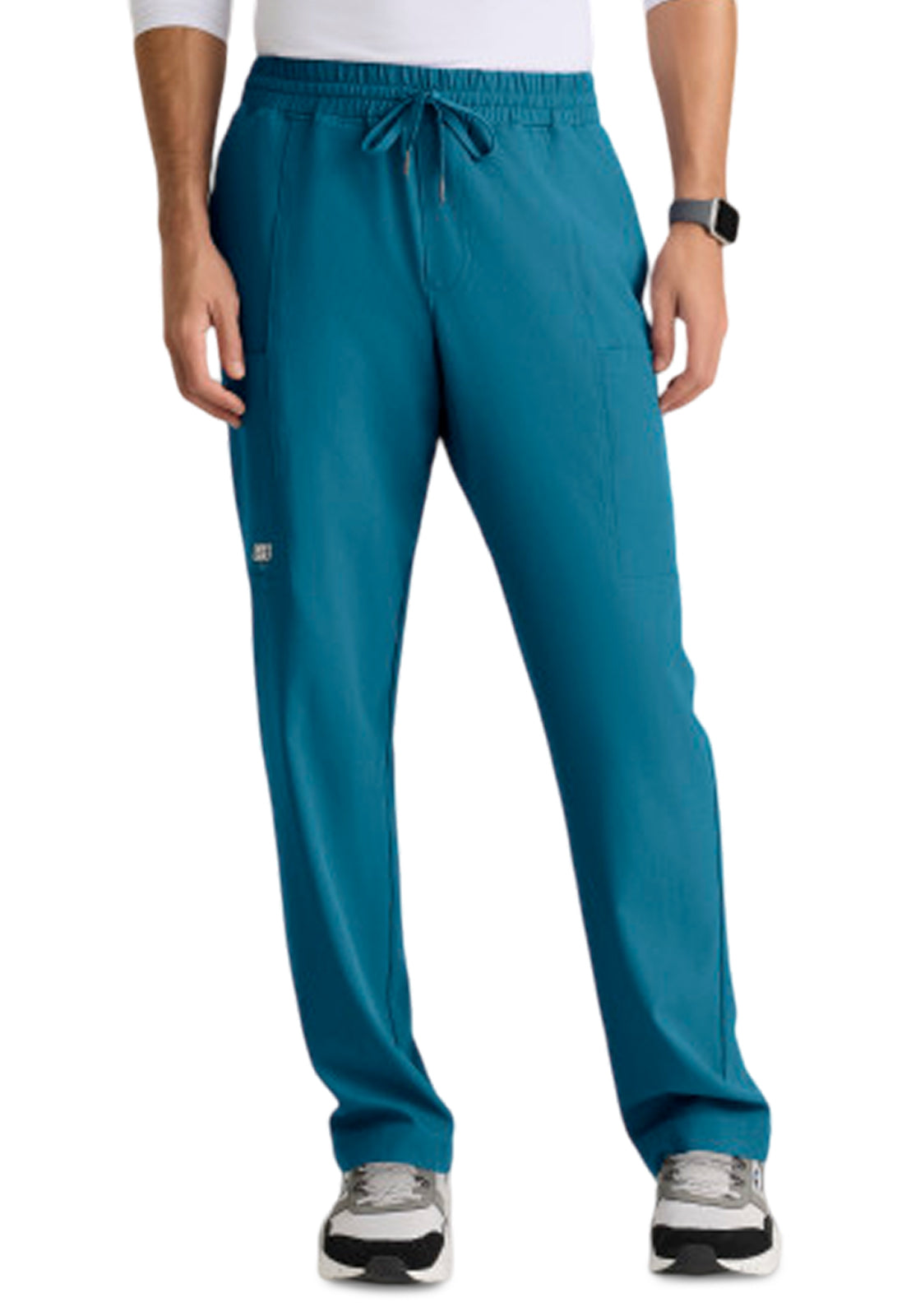 Men's Five-Pocket Elastic Waistband Compass Scrub Pant - SKP718 - Bahama