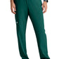 Men's Five-Pocket Elastic Waistband Compass Scrub Pant - SKP718 - Hunter Green